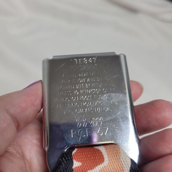 BUCKLE DOWN bacon belt webbing seatbelt regular size unisex - Picture 7 of 10